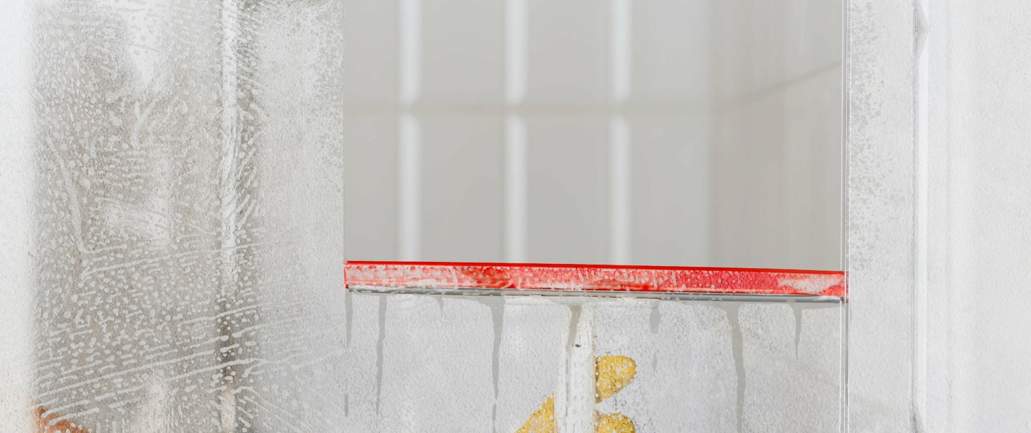 front-view-hand-cleaning-bathroom-glass